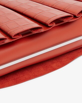 Borsa piccola in pelle effetto coccodrillo H Lenglen Runway