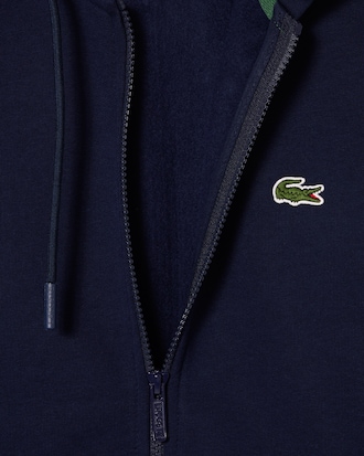 Felpa con cappuccio in pile con zip