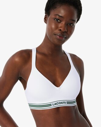 Bralette imbottita in cotone stretch