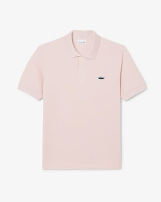 Polo in piqu&eacute; con coccodrillo con paesaggio classic fit