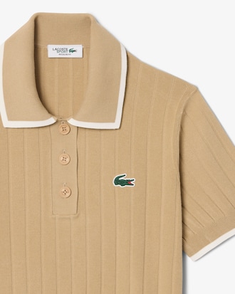 Maglione da golf con colletto a polo a maniche corte