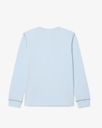 T-shirt Henley in maglia a nido d'ape