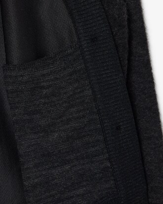 Cardigan oversize in maglia di lana cotta