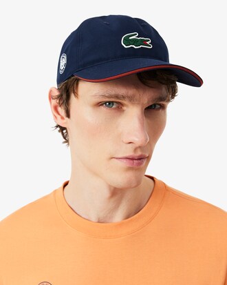 Cappellino da uomo in microfibra Lacoste Sport Roland Garros Edition