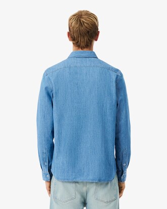 Camicia regular fit in denim leggero