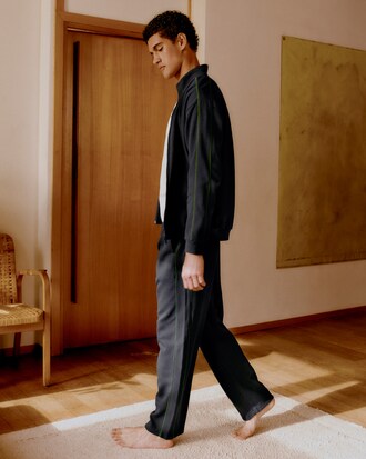 Pantaloni homewear in cotone a nido d'ape