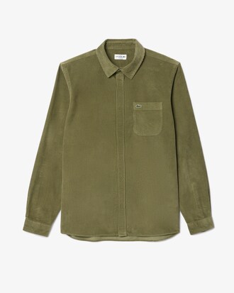 Camicia in velours regular fit