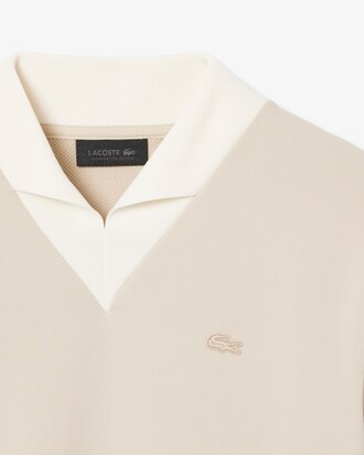 Felpa con scollo a V in maglia di raso Runway