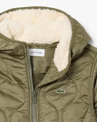 Parka unisex trapuntato con cappuccio