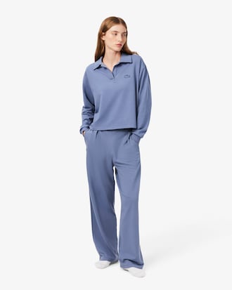 Pantaloni loungewear wide fit in felpa