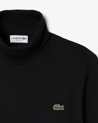 T-shirt con collo alto a maniche lunghe