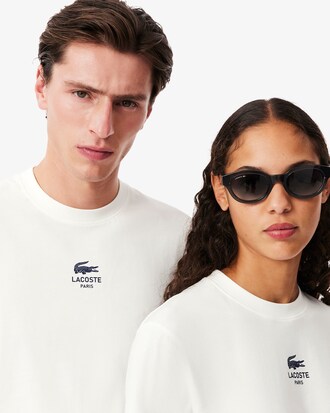 T-shirt in cotone con stampa del brand