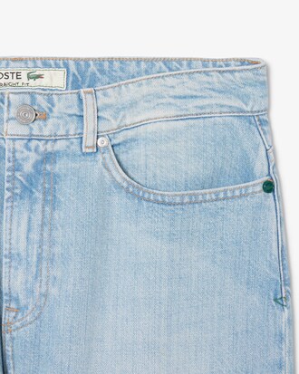 Jeans indaco a 5 tasche dal taglio dritto