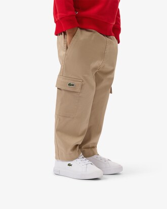 Pantaloni cargo in twill di cotone