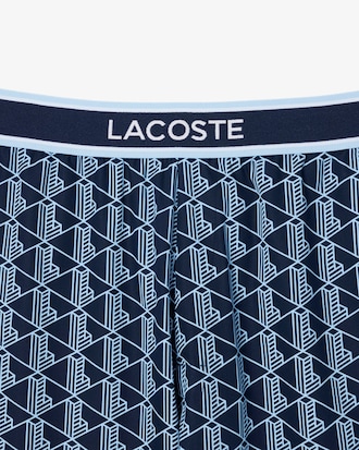 Pantaloni pigiama in popeline con monogramma