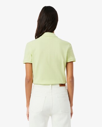 Polo da donna in piqu&eacute; di cotone stretch Lacoste slim fit
