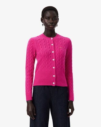 Cardigan a trecce in cashmere Runway