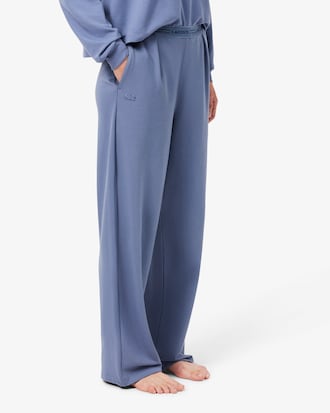 Pantaloni loungewear wide fit in felpa