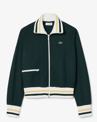 Felpa a righe con zip