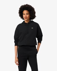 Felpa oversize in pile con cappuccio