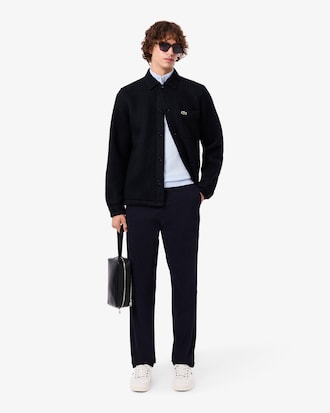 Overshirt in feltro misto lana