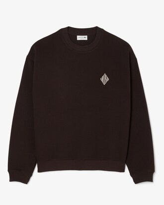 Felpa con stemma in piqué double face