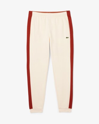 Pantaloni felpati affusolati color block