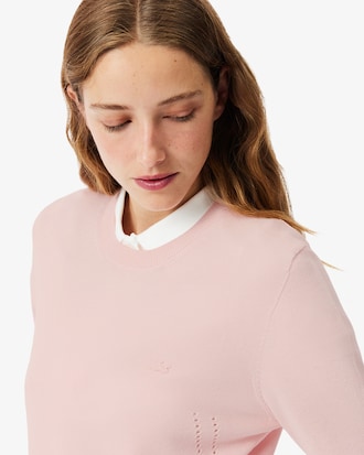 Maglione girocollo in maglia 3D