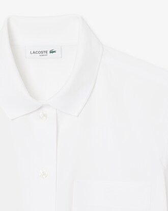 Camicia in popeline elasticizzato slim fit
