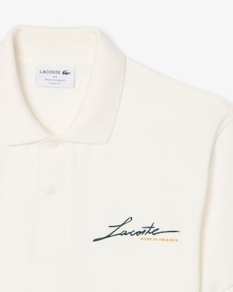 Polo classic fit in piqu&eacute; Made in France