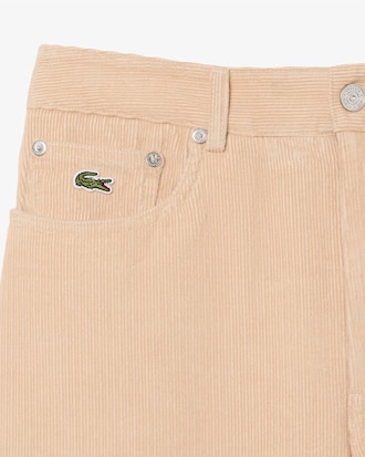 Pantaloni taglio ampio in velluto a coste