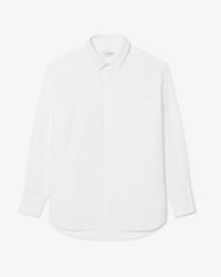 Camicia oversize in popeline di cotone