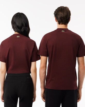 T-shirt in cotone con stampa del brand