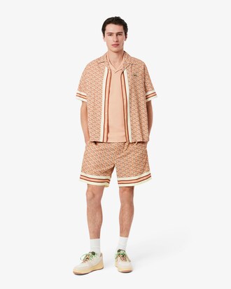 Shorts leggeri con stampa monogramma