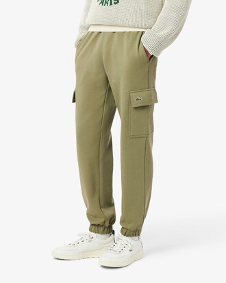 Pantaloni della tuta cargo in tessuto felpato