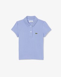 Polo in piqu&eacute; con collo smerlato