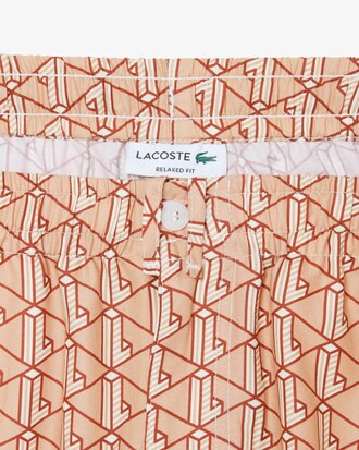 Shorts leggeri con stampa monogramma