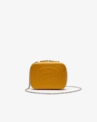 Borsa a tracolla da donna con zip in pelle martellata Croco Crew