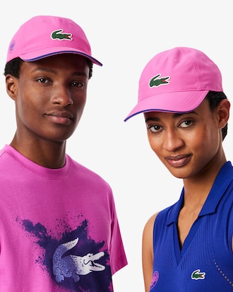Cappellino da uomo in microfibra Lacoste Sport Roland Garros Edition