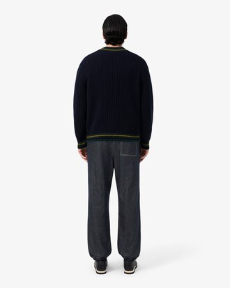Pantaloni in denim regular fit con elastico in vita