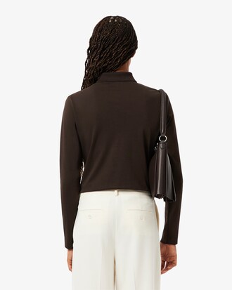 Polo con coccodrillo con paesaggio regular fit