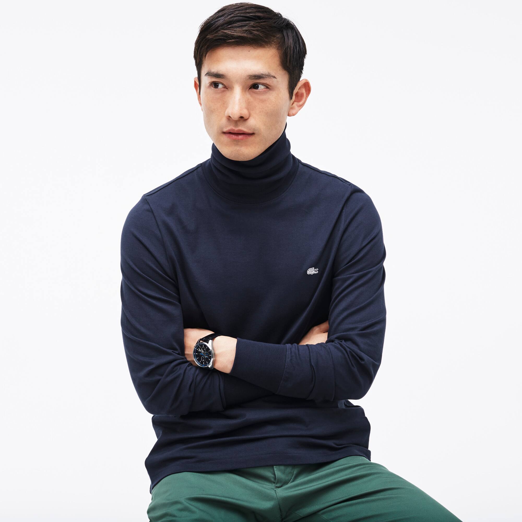 t shirt uomo collo alto