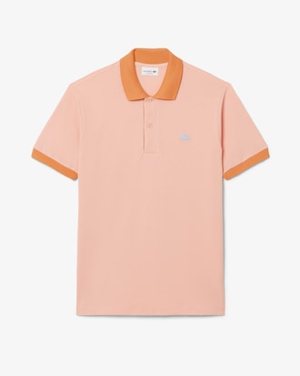 Polo classic fit con coste a contrasto