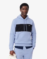 Felpa con cappuccio color block