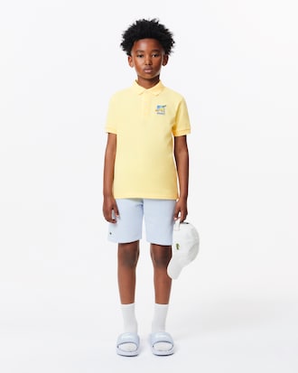 Polo con stemma in piqué Lacoste x Club Med