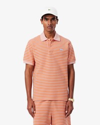 Polo a righe testurizzata classic fit