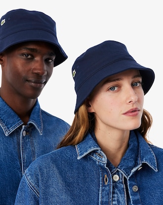 Cappello bucket in piqué