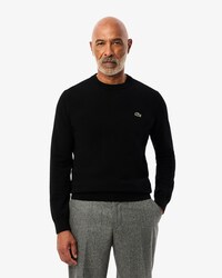 Pullover girocollo monocromatico in cotone