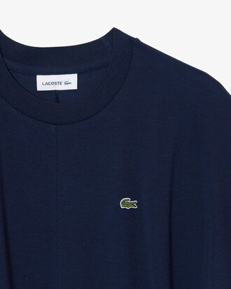 Abito t-shirt lungo in piqu&eacute; fluido