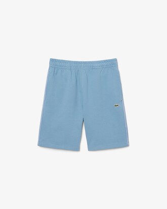Shorts in tessuto felpato con striscia con logo regular fit